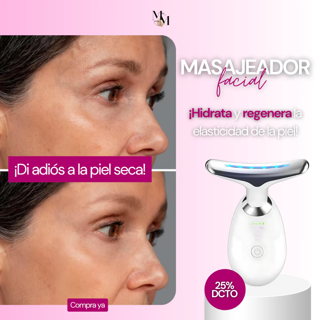 Masajeador Facial y Cuello 3 en 1
