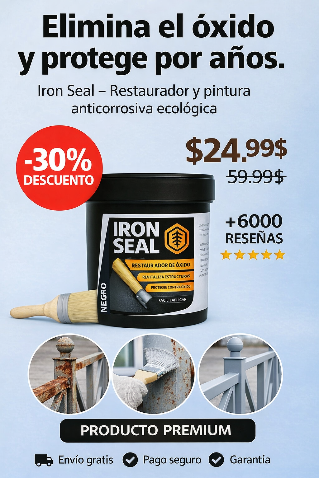 Iron Seal Restaurador De Metal - FOMULA ALEMANA