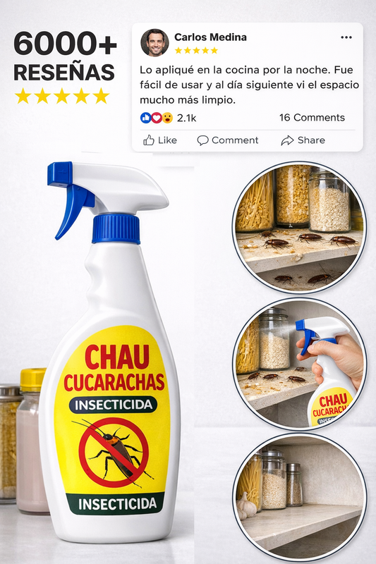 CHAU CUCARACHAS – Fórmula Concentrada Alemana